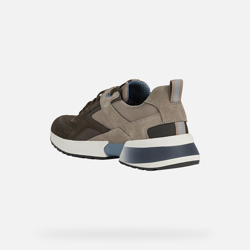 Geox Erkek Spor Ayakkabı Gri - Naviglio Abx - GXD-802743